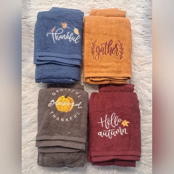 Set Of 4- 3 Piece Piece Themed Towels Set - Picture 2 of 11